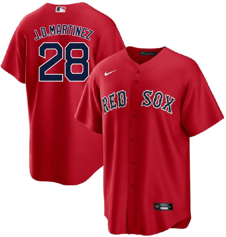 Men Boston Red Sox red jersey