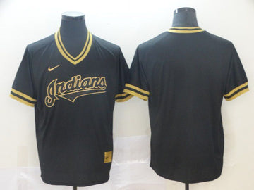 Men Blank Cleveland Guardians black Game jersey