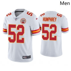 Men Creed Humphrey Kansas City Chiefs white Vapor jersey