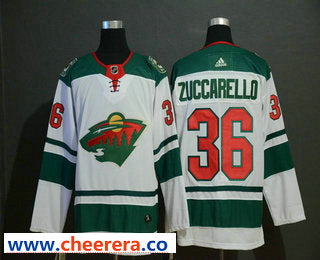 Men Mats Zuccarello Minnesota Wild white jersey