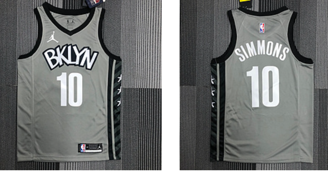 Men Brooklyn Nets gray jersey