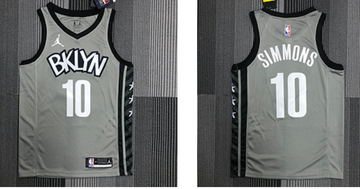 Men Brooklyn Nets gray jersey