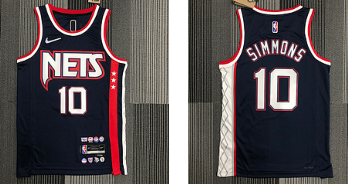 Men Brooklyn Nets navy jersey