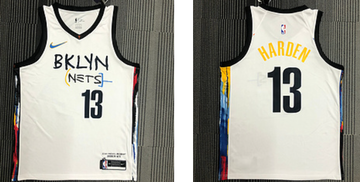 Men Brooklyn Nets white jersey
