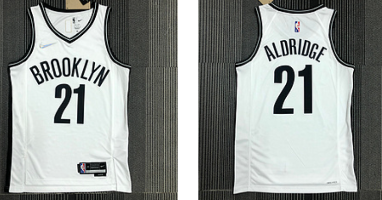 Men Brooklyn Nets white jersey