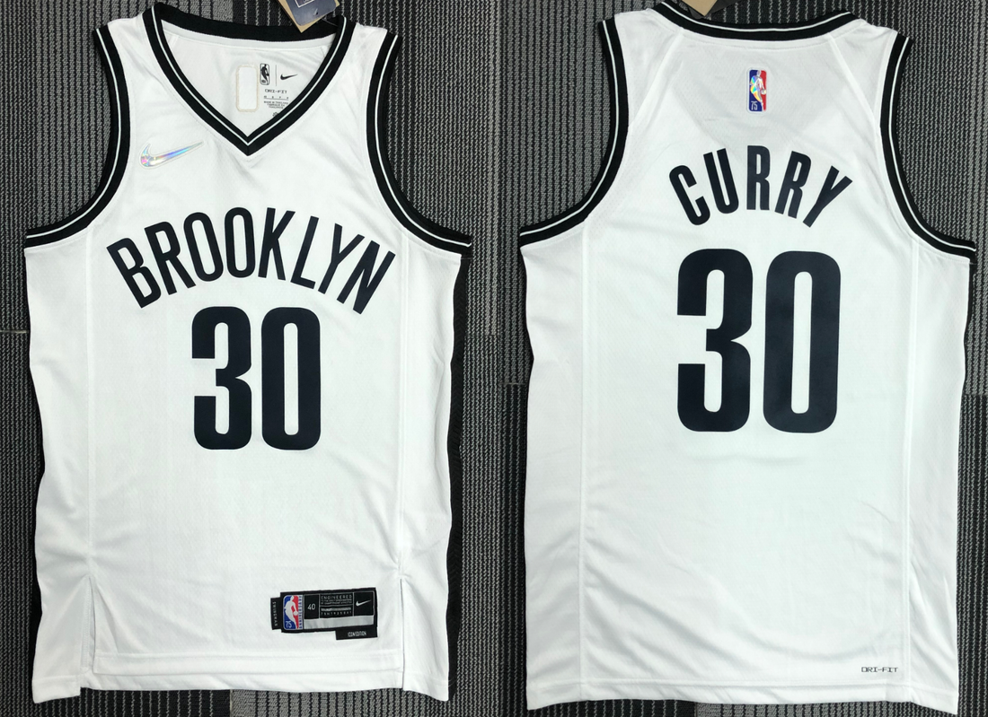 Men Brooklyn Nets white jersey