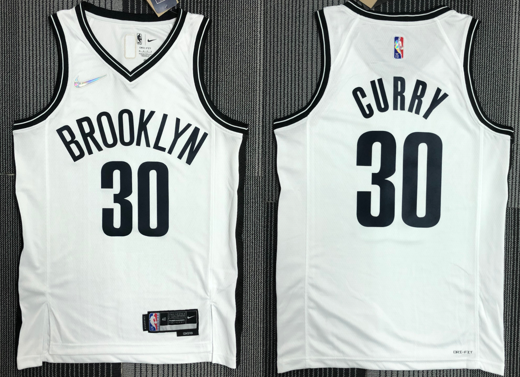 Men Brooklyn Nets white jersey
