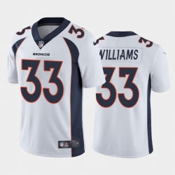 Men Nike Javonte Williams Denver Broncos white Vapor jersey