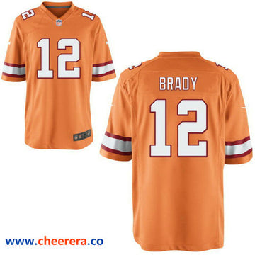Men Nike Tom Brady Tampa Bay Buccaneers orange Vapor jersey