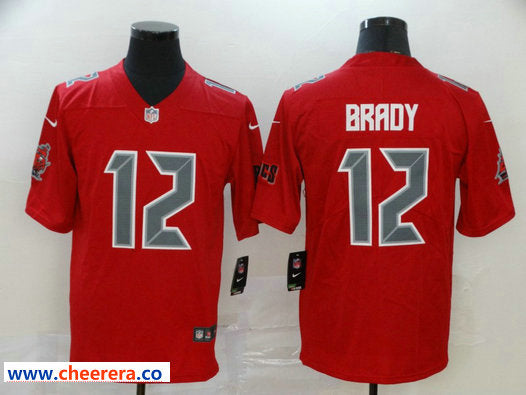 Men Nike Tom Brady Tampa Bay Buccaneers red Color Rush jersey