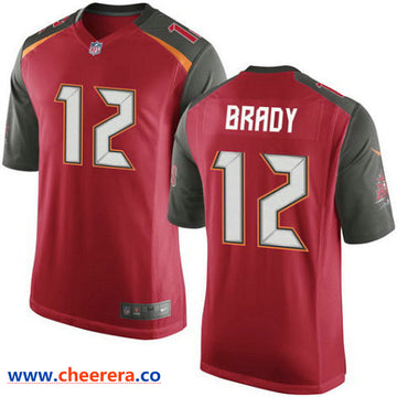Men Nike Tom Brady Tampa Bay Buccaneers red Vapor jersey