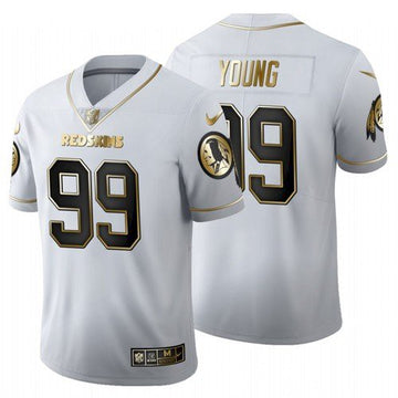 Men Chase Young Washington Commanders white Limited jersey