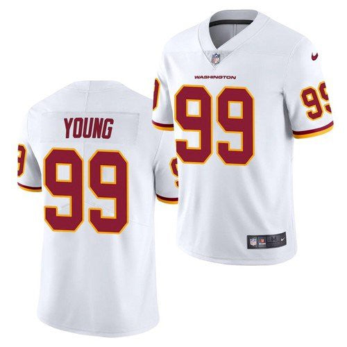 Men Chase Young Washington Commanders white Limited jersey