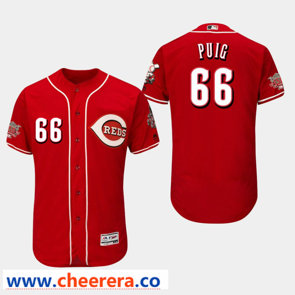Yasiel Puig Cincinnati Reds red jersey