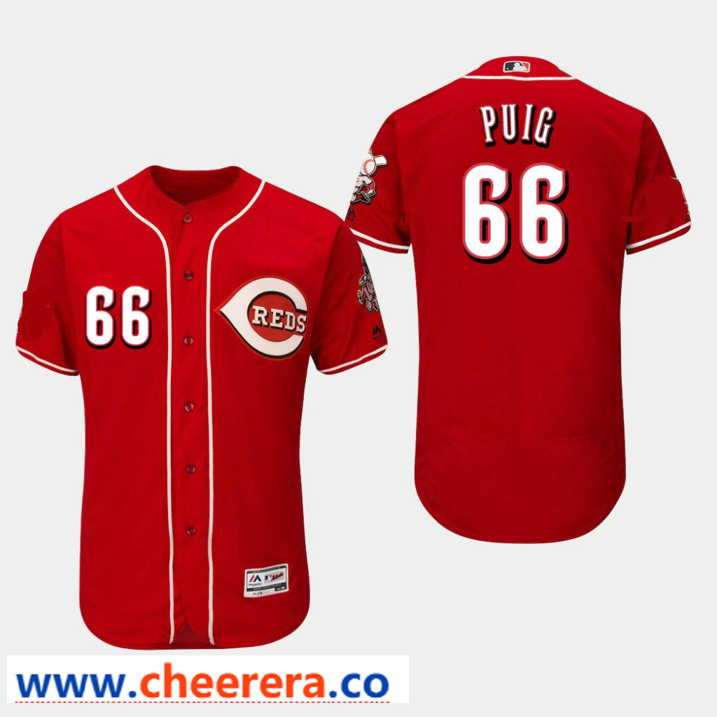 Yasiel Puig Cincinnati Reds red jersey