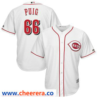 Yasiel Puig Cincinnati Reds white jersey