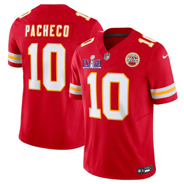 Isiah Pacheco Kansas City Chiefs red Vapor jersey