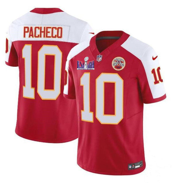Isiah Pacheco Kansas City Chiefs red Vapor jersey