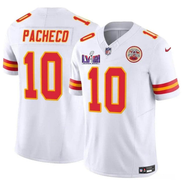 Isiah Pacheco Kansas City Chiefs white Vapor jersey