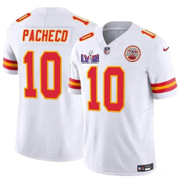 Isiah Pacheco Kansas City Chiefs white Vapor jersey