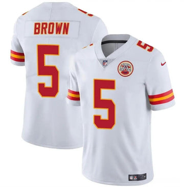 Hollywood Brown Kansas City Chiefs white Vapor jersey