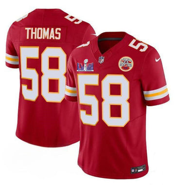 Derrick Thomas Kansas City Chiefs red Vapor jersey
