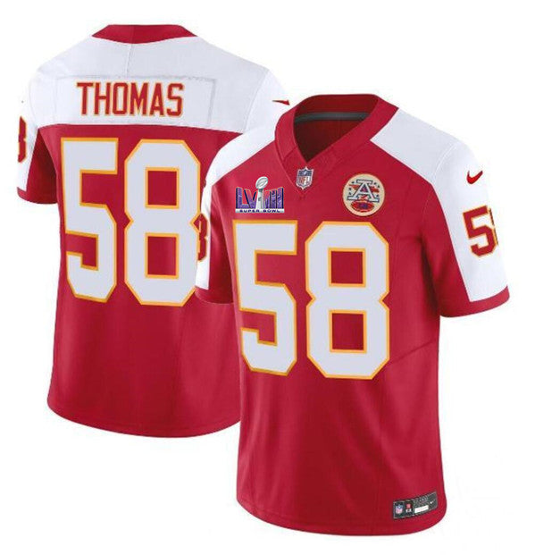 Derrick Thomas Kansas City Chiefs red Vapor jersey