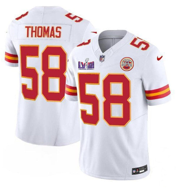 Derrick Thomas Kansas City Chiefs white Vapor jersey