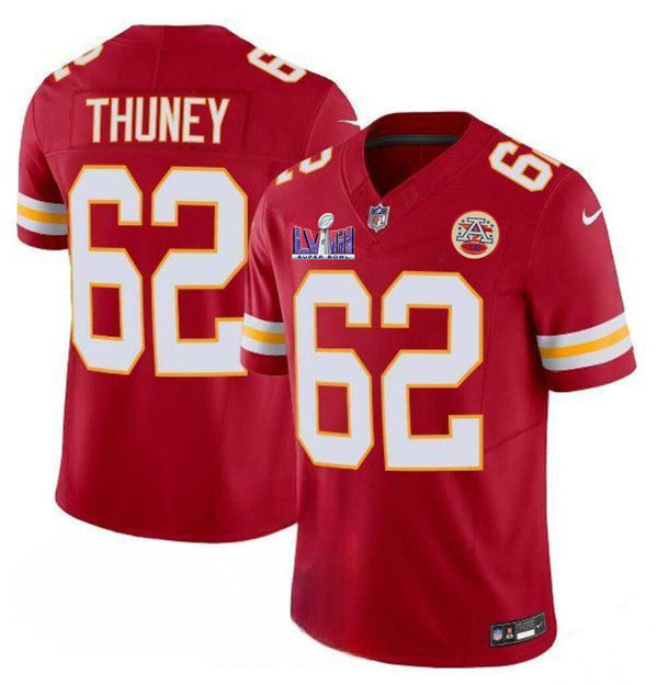 Joe Thuney Kansas City Chiefs red Vapor jersey