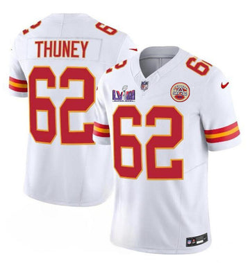 Joe Thuney Kansas City Chiefs white Vapor jersey