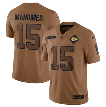 Travis Kelce Kansas City Chiefs brown Salute To Service jersey