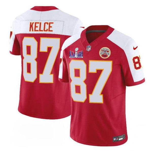 Travis Kelce Kansas City Chiefs red Vapor jersey