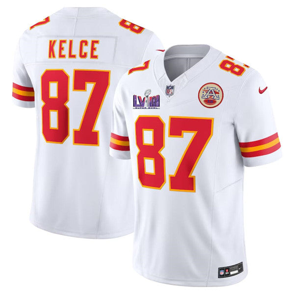 Travis Kelce Kansas City Chiefs white Vapor jersey