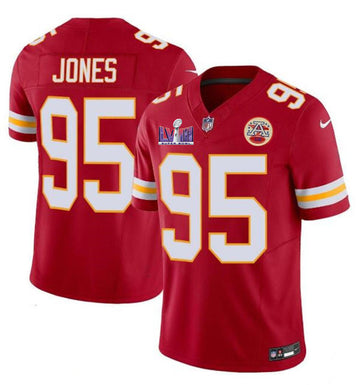 Chris Jones Kansas City Chiefs red Vapor jersey