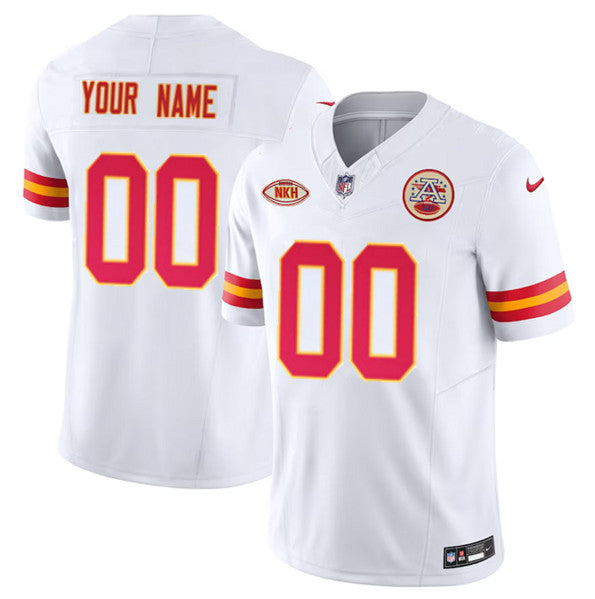 Custom Kansas City Chiefs white Vapor jersey