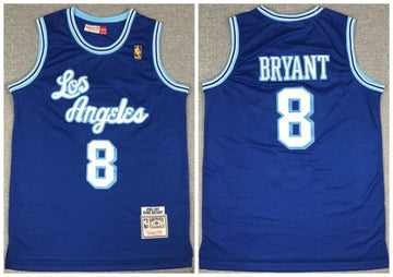 Kobe Bryant Los Angeles Lakers blue Throwback jersey