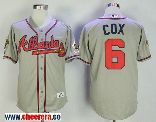 Bobby Cox Atlanta Braves gray Throwback jersey