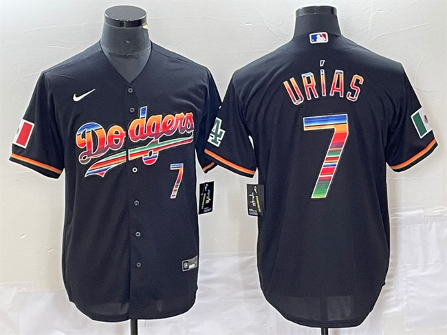 Julio Urías Los Angeles Dodgers black jersey