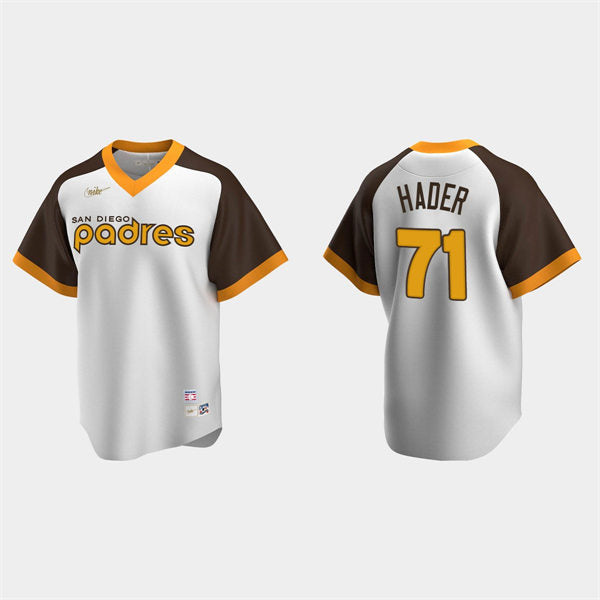 Josh Hader Nike San Diego Padres white Cooperstown jersey