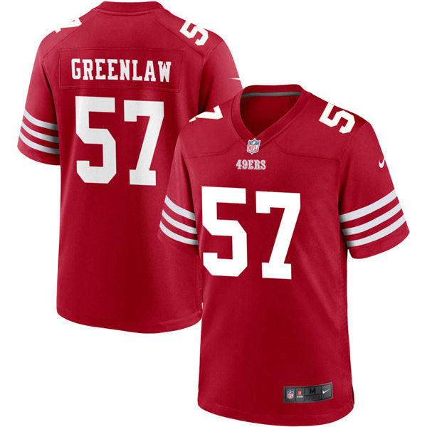 Dre Greenlaw Nike San Francisco 49ers scarlet Vapor jersey