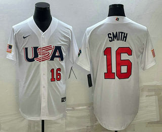 USA Will Smith Number USA Baseball white Classic jersey
