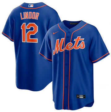 Francisco Lindor New York Mets royal jersey