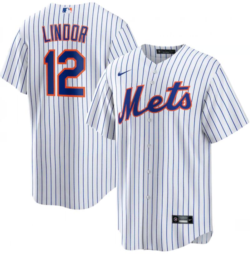 Francisco Lindor New York Mets white jersey