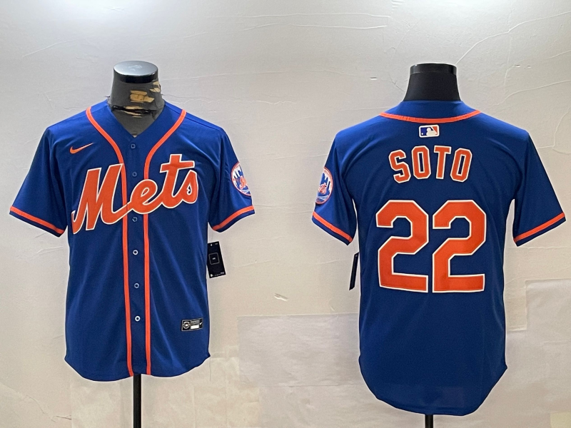 Juan Soto New York Mets blue jersey