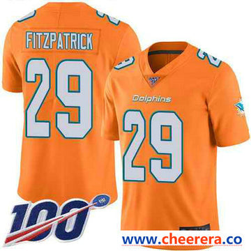 Minkah Fitzpatrick Miami Dolphins orange Limited jersey