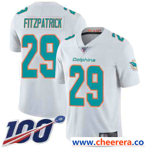Minkah Fitzpatrick Miami Dolphins white Vapor jersey