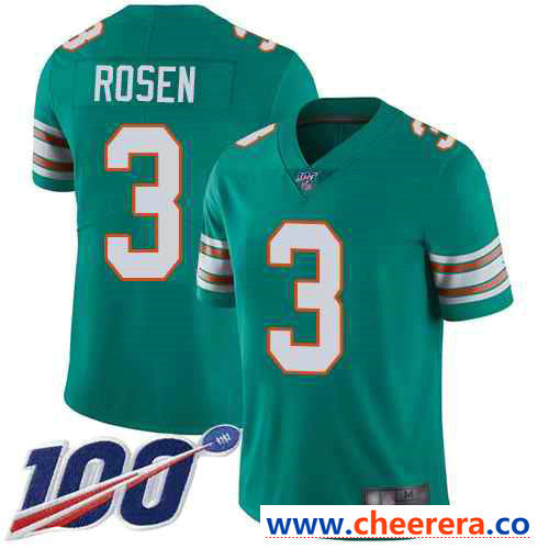 Josh Rosen Miami Dolphins aqua Vapor jersey