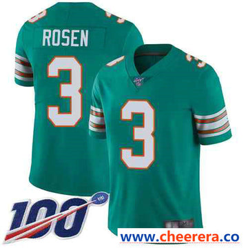 Josh Rosen Miami Dolphins aqua Vapor jersey