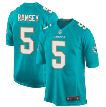 Jalen Ramsey Miami Dolphins green jersey