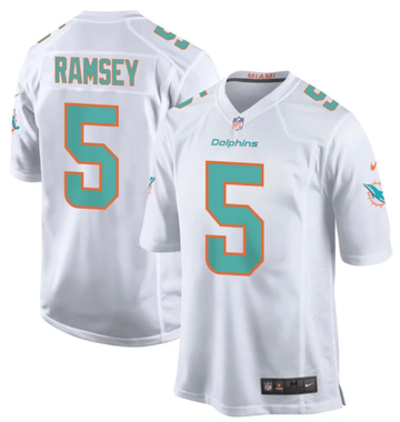 Jalen Ramsey Miami Dolphins white jersey